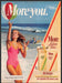 More Lights 100s Cigarettes 1980s Print Advertisement 1982 Girl Beachball Legs Fetch-the-Paper