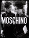 Moschino 2000s Print Advertisement 2005 Black & White Fashion Models Fetch-the-Paper