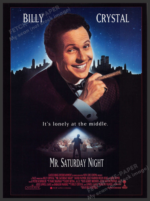 Mr. Saturday Night Movie Release 1990s Print Advertisement Ad 1992 Billy Crystal Fetch the Paper!