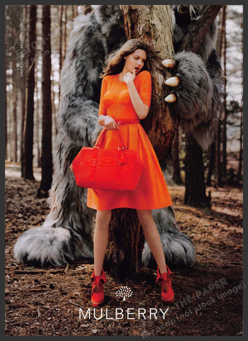 Mulberry 2010s Print Advertisement 2012 Legs Where the Wild Things Are Monster Fetch-the-Paper