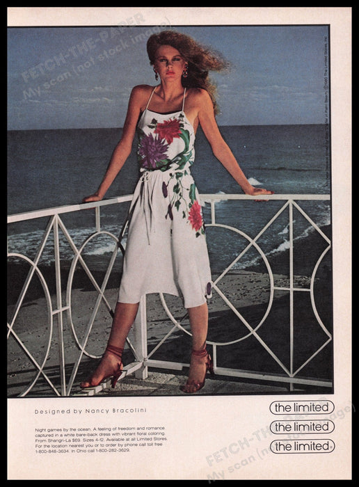 Nancy Bracolini 1980s Print Advertisement Ad 1981 Fetch the Paper!