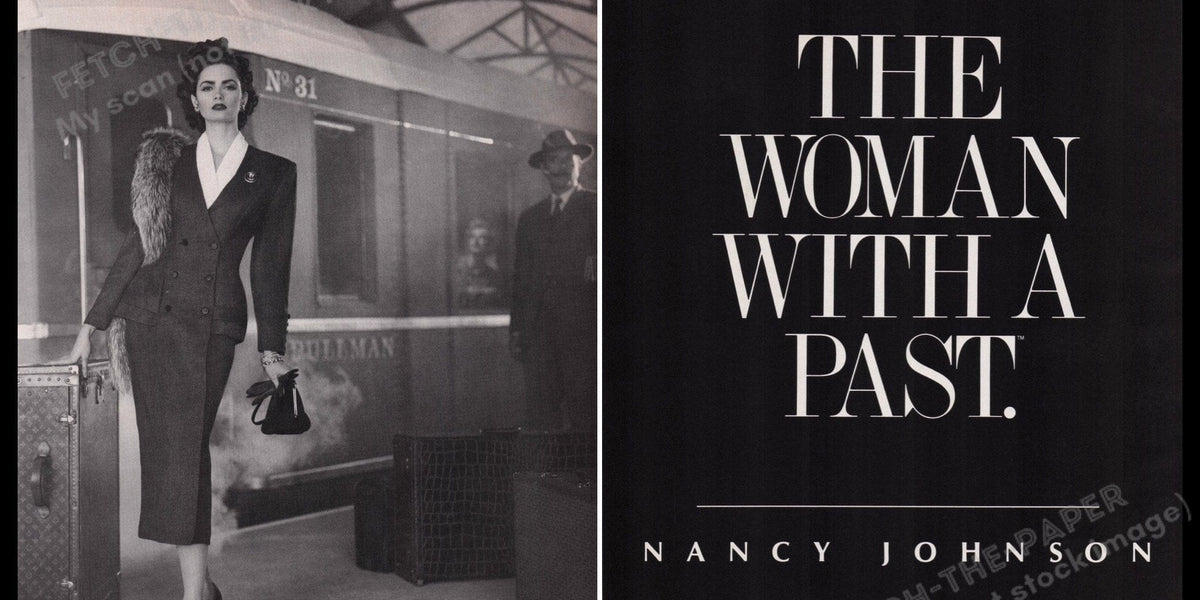Nancy Johnson Clothing 1980s Print Advertisement (2 pages) 1987 Classi ...