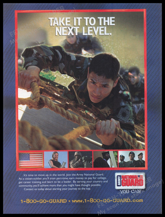 National Guard 2000s Print Advertisement Ad 2005 Fetch the Paper!
