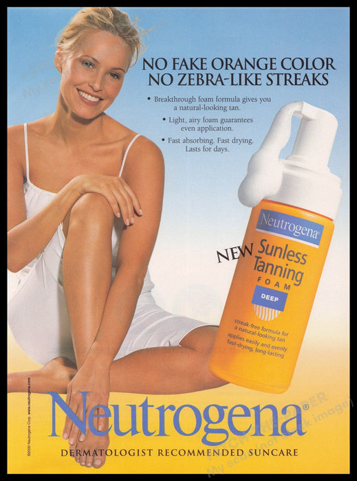 Neutrogena 2000s Print Advertisement Ad 2017 Fetch the Paper!
