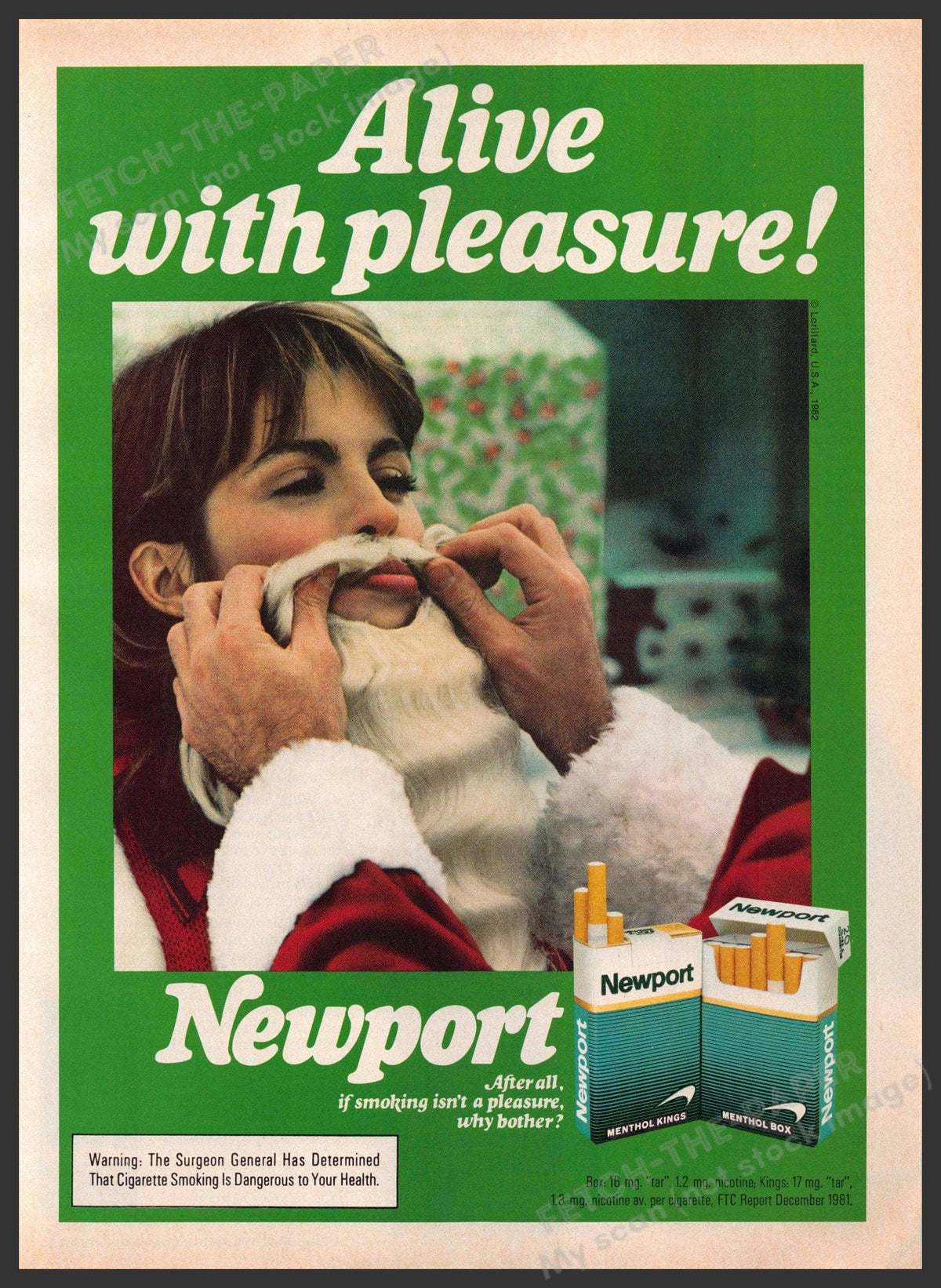 Newport Cigarettes 1980s Print Ad — Fetch-the-Paper