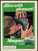 Newport Cigarettes 1980s Print Advertisement 1982 Kissing Man with Helmet Fetch-the-Paper