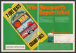 Newport Cigarettes 1980s Print Advertisement (2 pgs) 1985 Superticket Sweepstake Newport Cigarettes