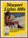 Newport Lights 100's 1980s Print Advertisement 1982 Girl Sunning in the Snow Newport Cigarettes