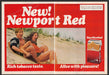Newport Red 1980s Print Advertisement (2 pages) 1981 Couple Sledding Sand Dune Newport Cigarettes