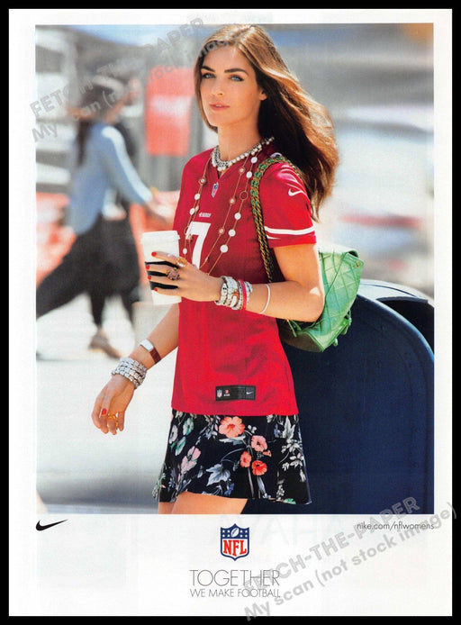 NFL 2010s Magazine Print Ad 2013 Women's Nike "Together we make football" Nike