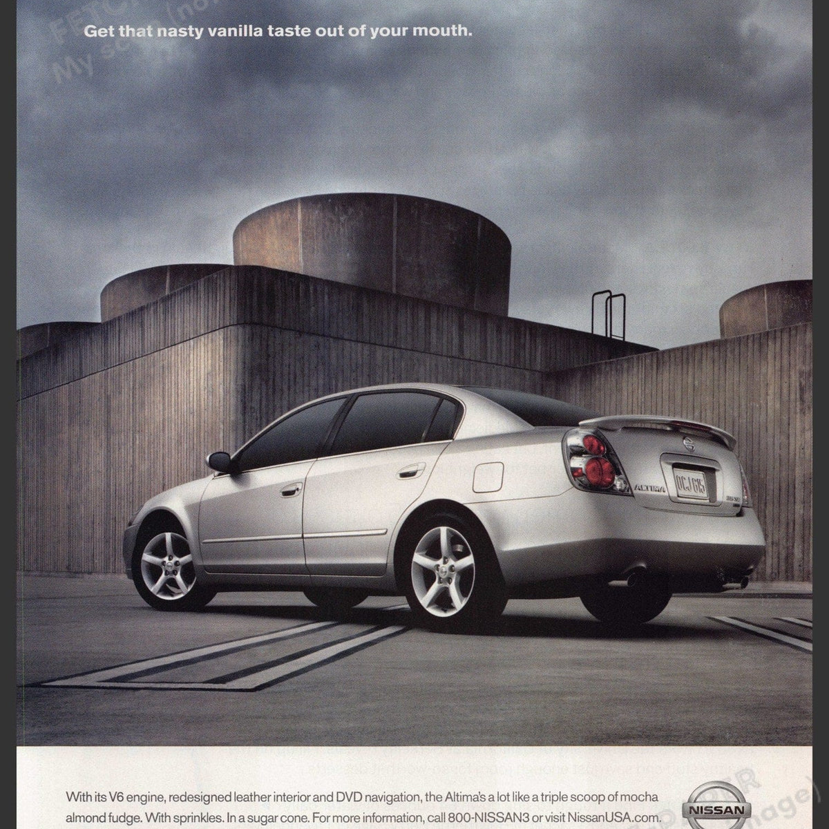 Nissan Altima 2004 Print Ad - Bold and Stylish Design — Fetch-the-Paper