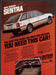 Nissan Sentra 1980s Print Advertisement 1982 "You need this car" Fetch-the-Paper