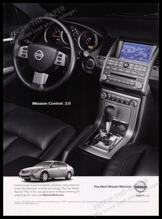 Nissan Shift_2.0 2000s Print Advertisement Ad 2007 Fetch the Paper!
