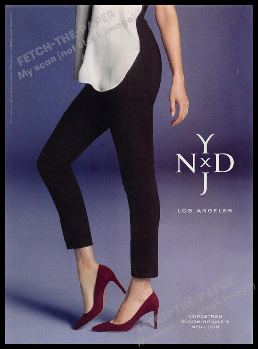 NYDJ Jeans 2010s Print Advertisement 2013 Legs Heels NYDJ