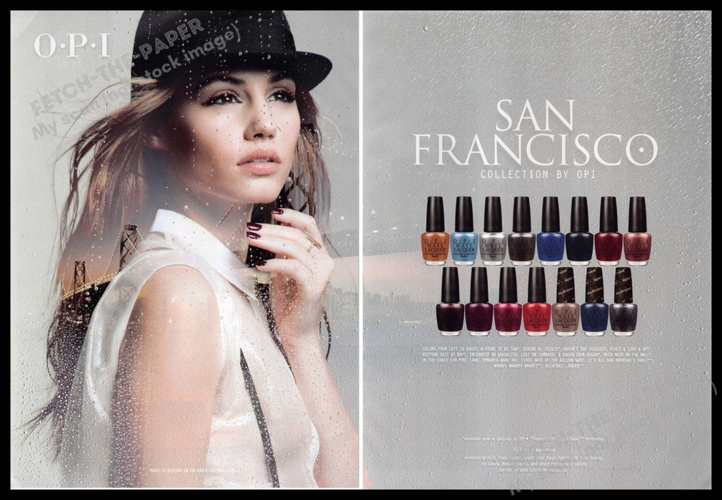 OPI San Francisco 2010s Print Advertisement (2 pages) 2013 OPI
