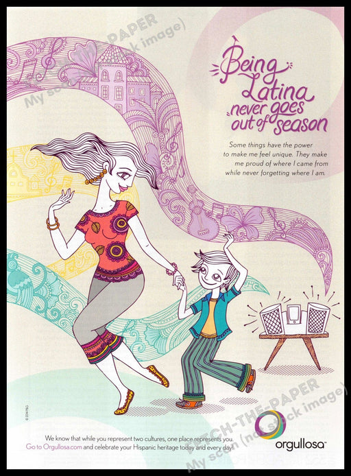 Orgullosa 2010s Magazine Print Ad 2014 Hispanic Heritage Latina Orgullosa