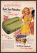 Palmolive Bath Soap 1940s Print Advertisement Ad 1949 Bare-skin Beauty Fetch-the-Paper