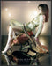 Paola Frani Fashion 2000s Print Advertisement 2005 Legs Turned Over Chair Fetch-the-Paper