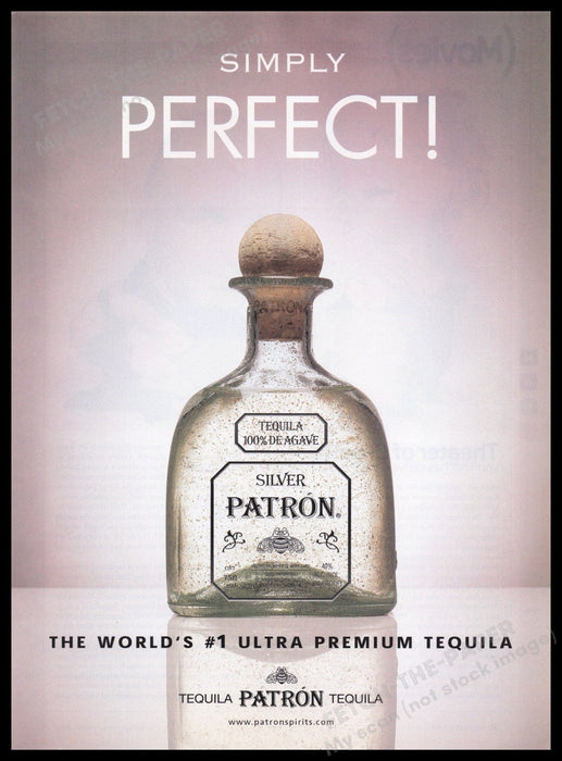 Patron 2000s Print Advertisement Ad 2005 Fetch the Paper!