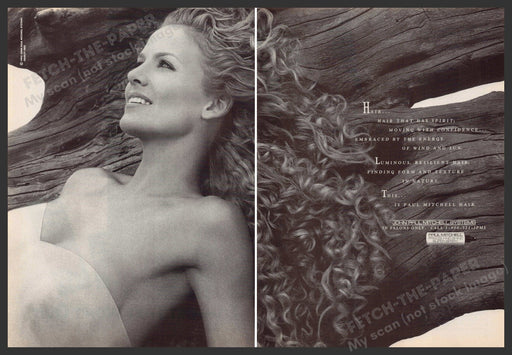 Paul Mitchell Hair 1990s Print Advertisement (2 page) 1995 Dejoria Eloise Fetch-the-Paper