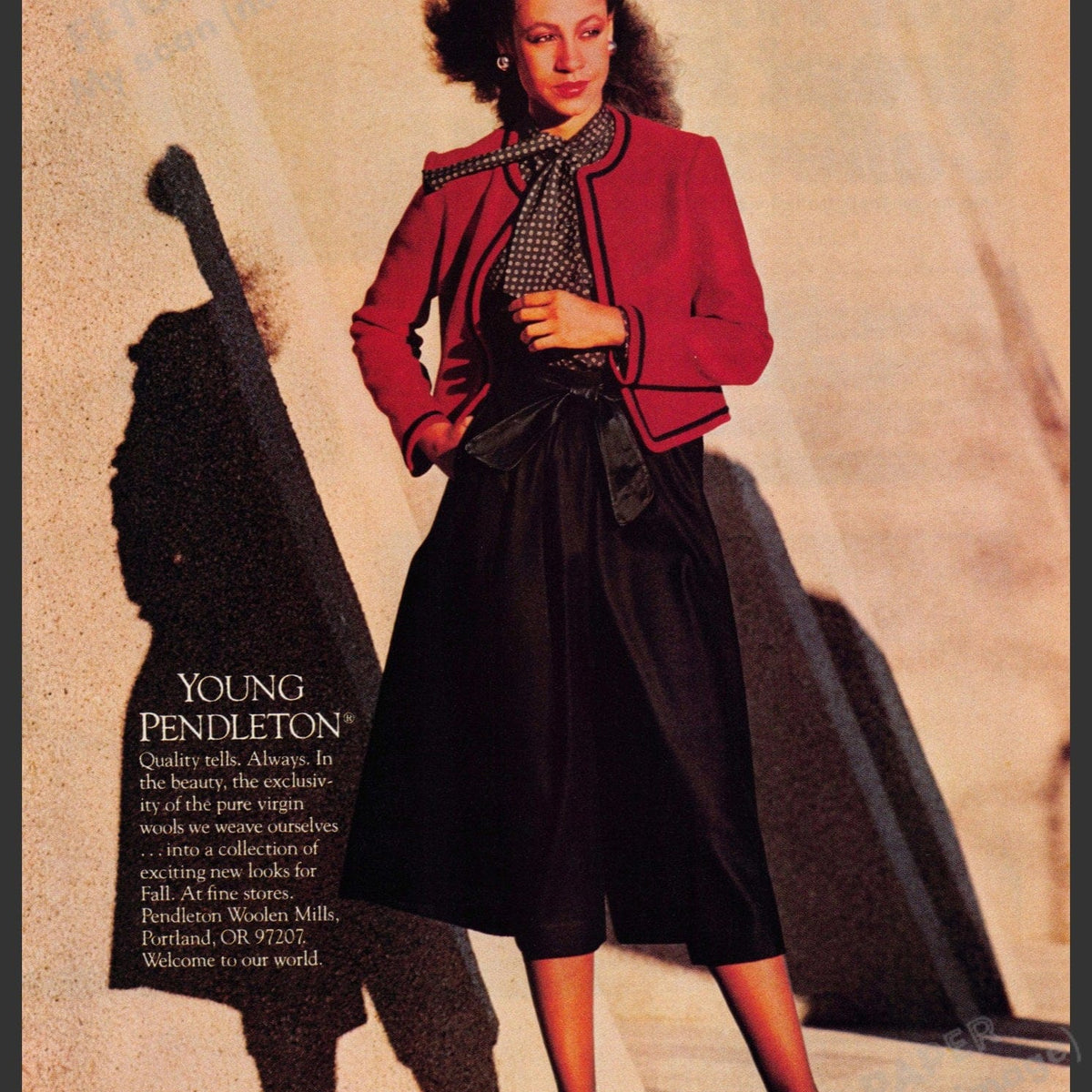Pendleton Young 1980s Print Ad — Fetch-the-Paper