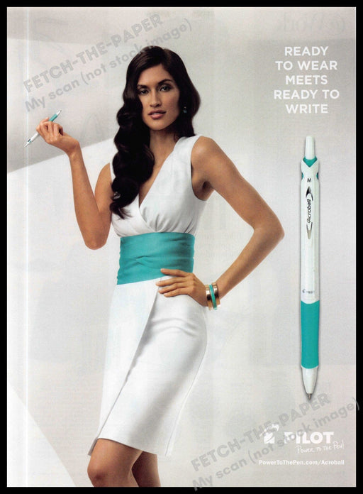 Pilot Acroball 2010s Magazine Print Advertisement 2013 "Ready to wear..." Pilot Acroball