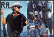 Ralph Lauren 1990s Print Advertisement (2 page) 1994 Double RL Jeans Sailor Fetch-the-Paper