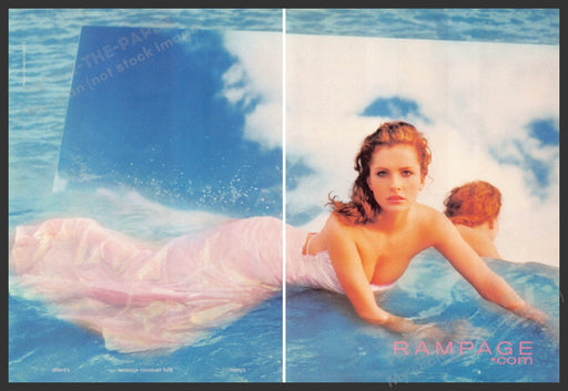 Rampage 2000s Print Advertisement (2 pages) 2000 Girl Water Mirrored Rampage