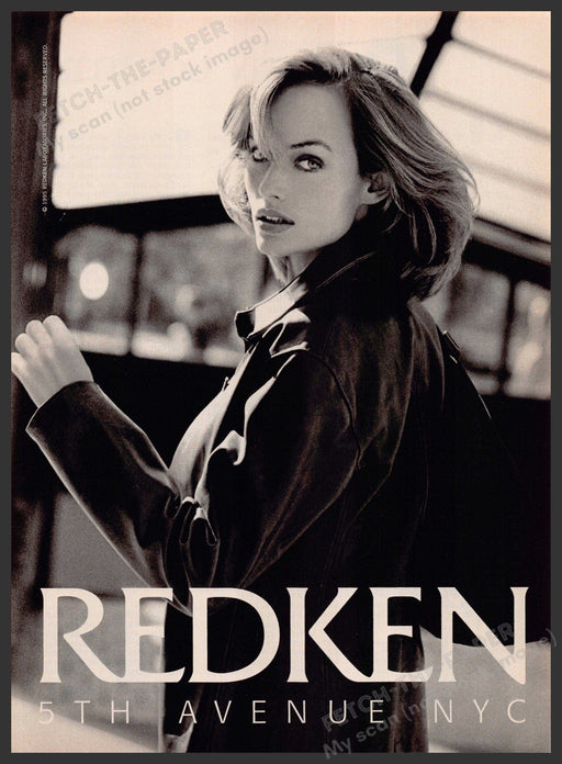 Redken 1990s Print Advertisement 1995 Hair 5th Avenue NYC  (Not the product) Redken