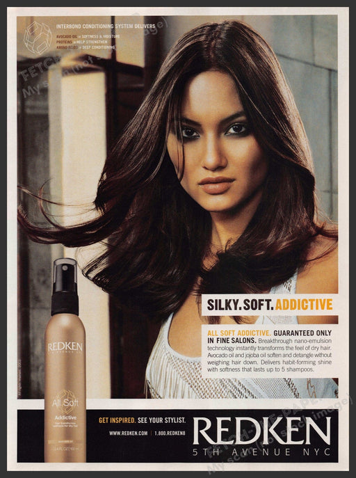 Redken Hair 2000s Print Advertisement 2003 Get Inspired Addictive Silky Soft Fetch-the-Paper