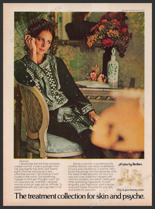 Redken PH Plus Skin Treatment Collection 1970s Print Advertisement Ad 1973 Fetch the Paper!
