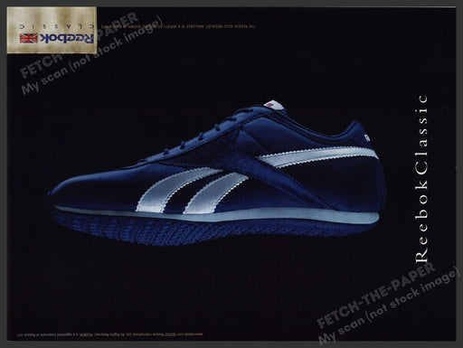 Reebok Classic Shoes 2000s Print Advertisement Ad 2002 Fetch-the-Paper