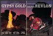 Revlon 1980s Print Advertisement (2pg Centerfold) 1981 Gypsy Gold Fetch-the-Paper