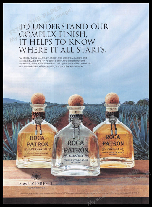 Roca Patron 2000s Print Advertisement Ad 2017 Fetch the Paper!