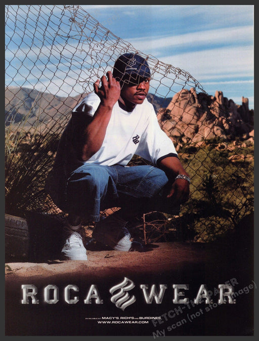 Roca Wear 2000s Print Advertisement 2002 Men's Clothing Urban Street Fetch-the-Paper