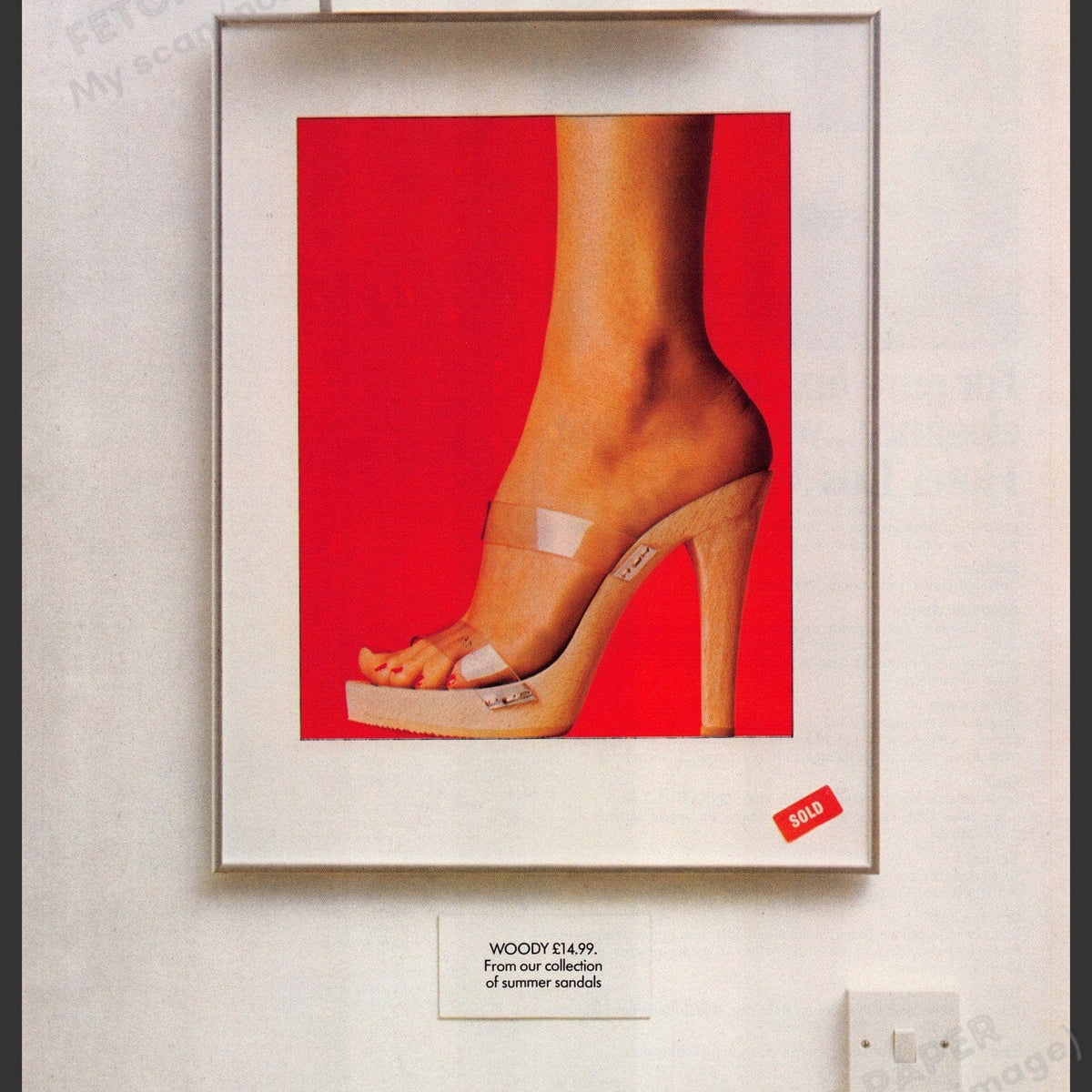 Russell Bromley 1977 Shoes Ad Vintage Fashion Art Display