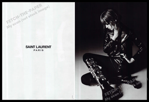 Saint Laurent 2010s Print Advertisement (2 page) 2014 Valery Kaufman Leather Saint Laurent
