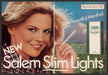 Salem Slim Lights 1980s Print Advertisement (2 pg) 1982 One Beautiful Menthol Fetch-the-Paper
