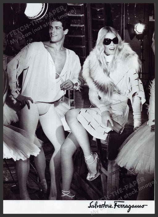 Salvatore Ferragamo Shoes 2000s Print Advertisement Ad 2008 Legs Male Dancer Fetch the Paper!
