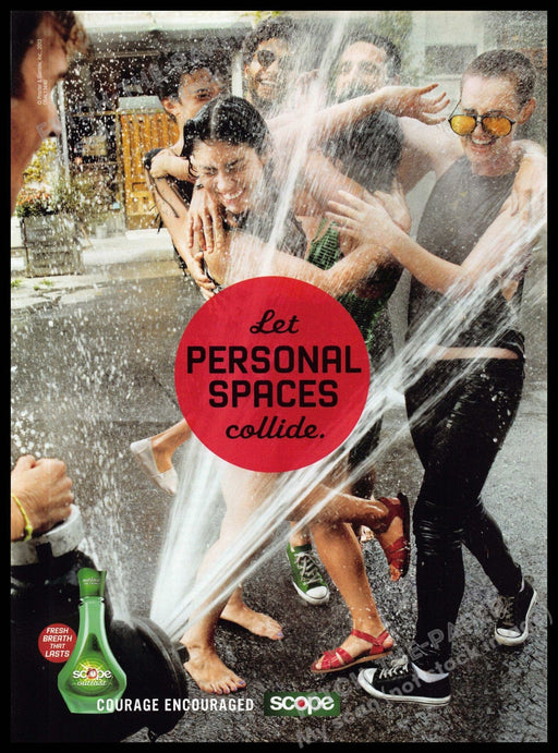 Scope 2010s Magazine Print Advertisement 2013 "Let personal spaces collide" Scope