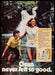Sea Breeze 1970s Print Advertisement 1977 Young Couple Playing Waterfall Sea Breeze