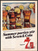 Seagram's & Cola 1980s Print Advertisement 1981 Splash Lime Summer Parties Seagram's
