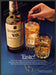 Seagram's V.O. 1980s Print Advertisement 1981 Stirring Stick Glasses Seagram's