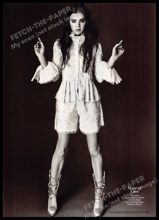 Sexy Model Legs Fancy Cowboy Boots Teen 2010s Magazine Photo Page 2013 Fetch-the-Paper
