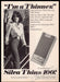 Silva Thins 1970s Print Advertisement 1977 Cigarettes Girl "I'm a thinner" Silva Thins