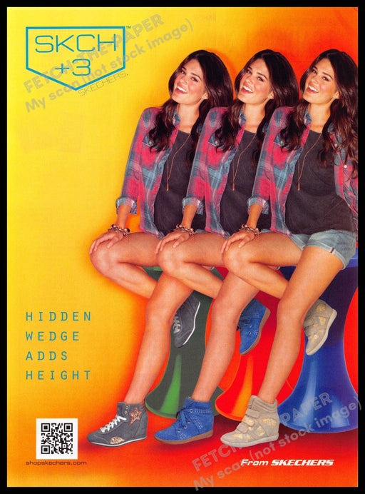 Skechers 2010s Print Advertisement 2013 Girl Legs Hidden Wedge Shoes Skechers
