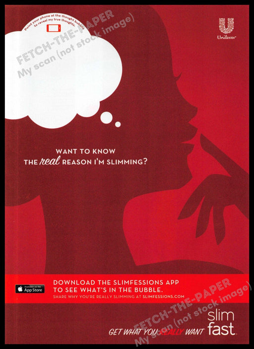 Slim Fast 2010s Magazine Print Advertisement 2013 "Get what you really want" Slim Fast