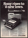 Sony TC-205 & CF-302 1970s Magazine Print Advertisement 1977 Radio & Cassette Sony