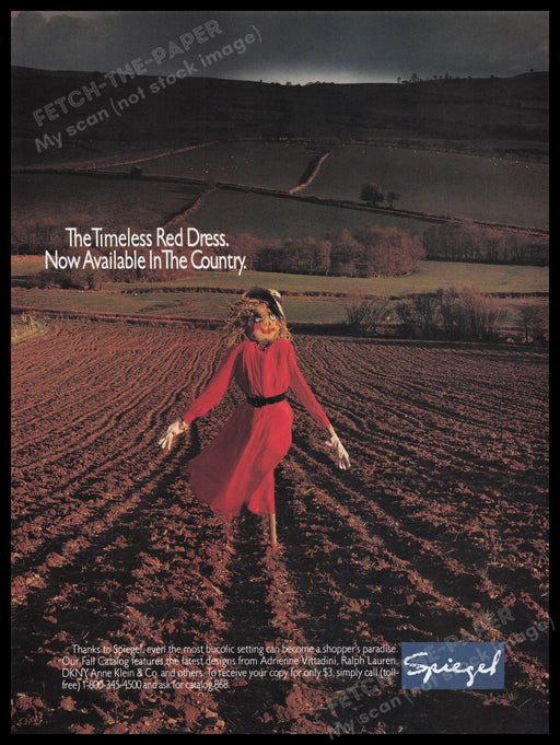 Spiegel 1980s Print Advertisement Ad 1989 Fetch the Paper!