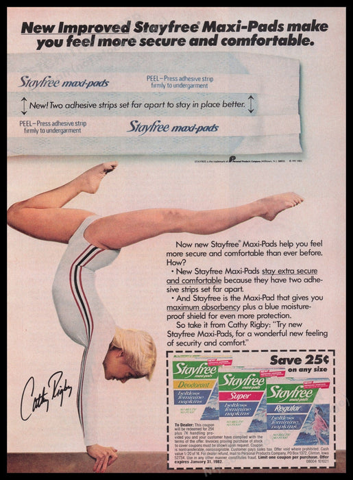 Stayfree 1980s Print Advertisement Ad 1981 Fetch the Paper!
